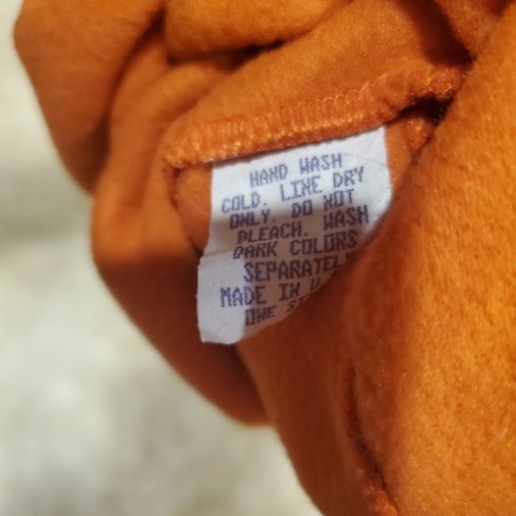 WATER GIRL Orange Fleece Foldover Beanie - Picture 2 of 4